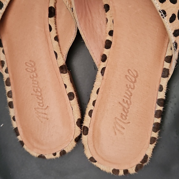 Madewell Sand Dune Spotted Multi Remi Slip On Mules Womens Size 7.5US - Picture 4 of 10